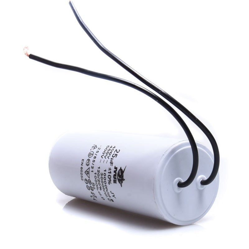 KONDENSATOR 25uF ROZRUCHOWY 40x95mm KABLE