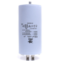 KONDENSATOR 100uF ROZRUCHOWY 60x120mm KONEKTORY