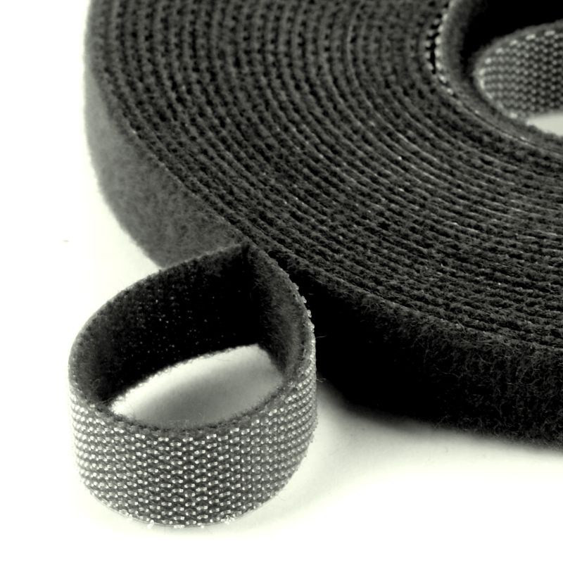 TAŚMA RZEPOWA 10mm 5m CZARNA D-LAN