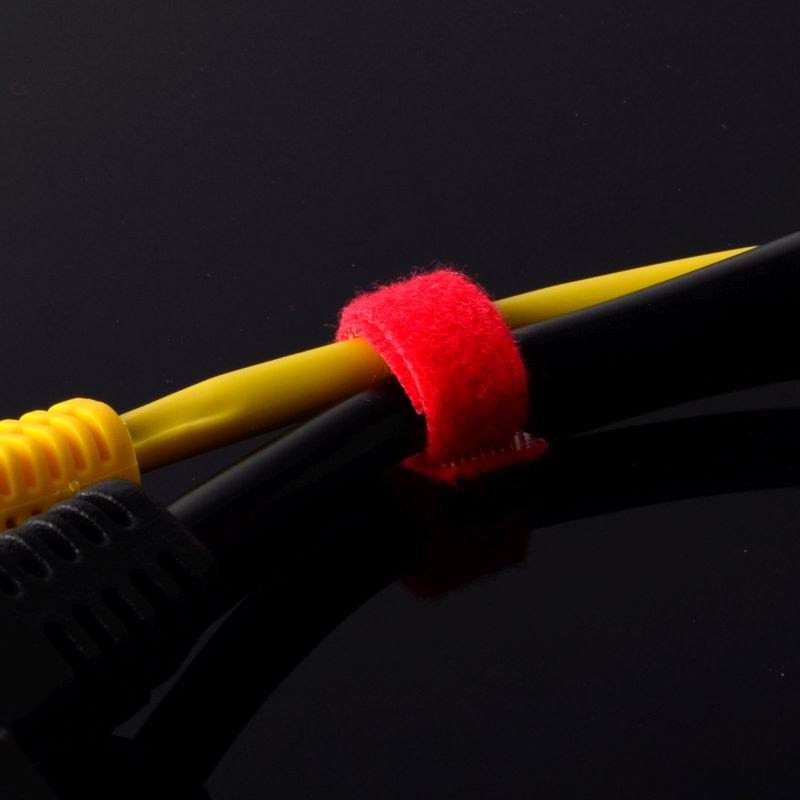 TAŚMA RZEPOWA 10mm 5m CZERWONA D-LAN