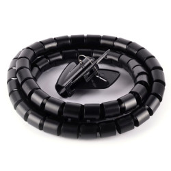 ORGANIZER PRZEWODÓW SPIRALNY 16mm 1,5m CZARNY