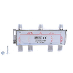 SPLITER F 1x6 ROZGAŁĘŹNIK ANTENOWY TELEWIZYJNY