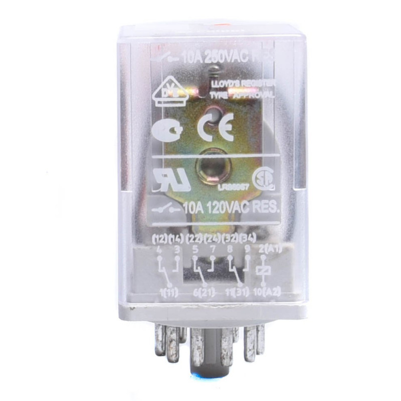 PRZEKAŹNIK 230VAC 10A R15-2013-23-5230-WT 3PDT RELPOL