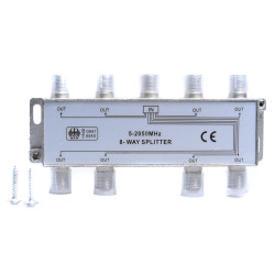 SPLITER F 1x8 ROZGAŁĘŹNIK ANTENOWY TELEWIZYJNY