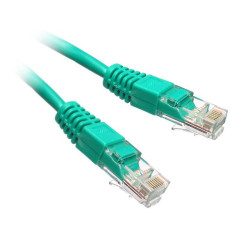 PATCHCORD UTP KAT.5e 1.0m ZIELONY D-LAN