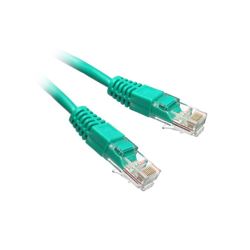 PATCHCORD UTP KAT.5e 1.0m ZIELONY D-LAN