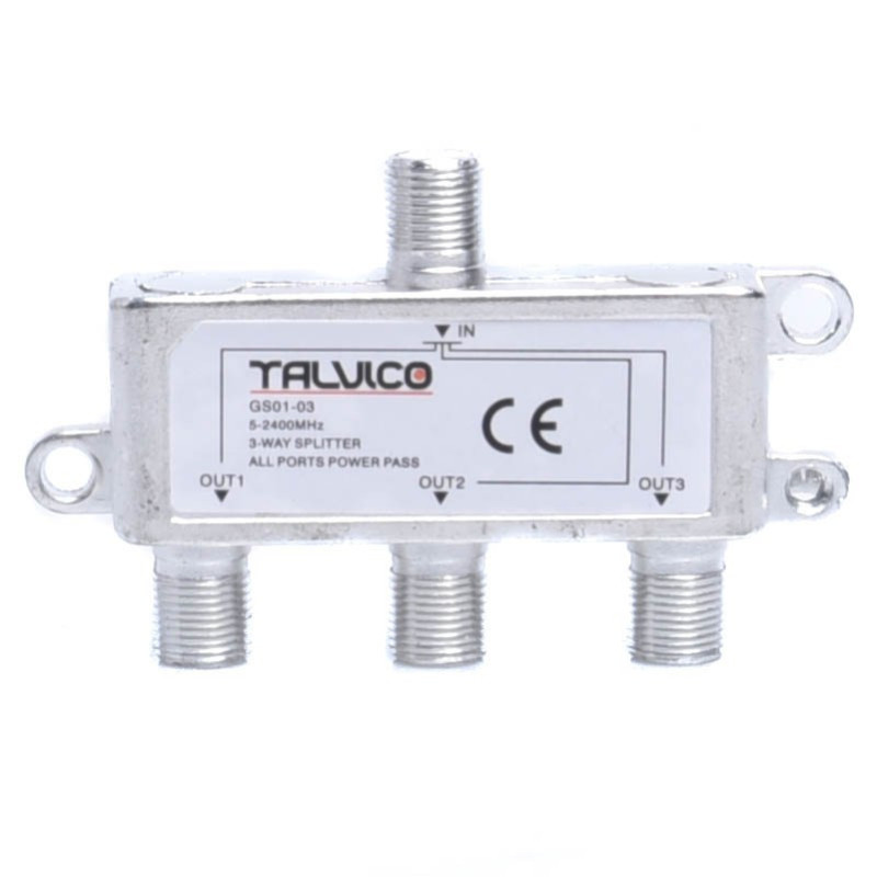 SPLITER TV F 1/3 HQ ROZGAŁĘŹNIK  ANTENOWY ADAPTER