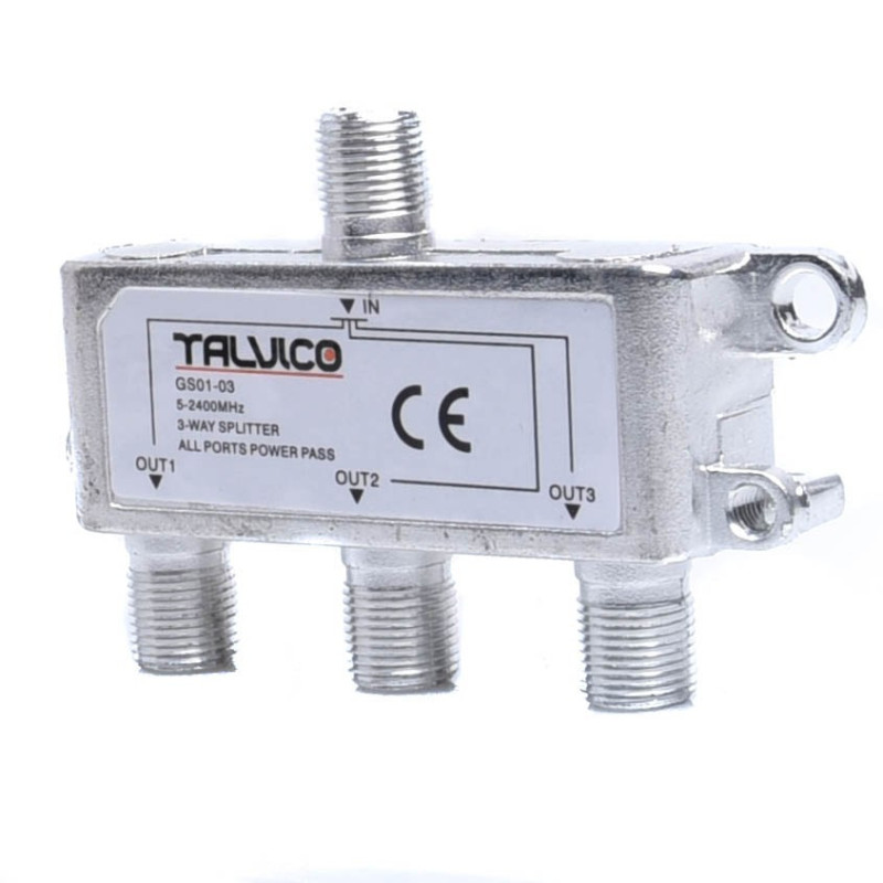 SPLITER TV F 1/3 HQ ROZGAŁĘŹNIK  ANTENOWY ADAPTER