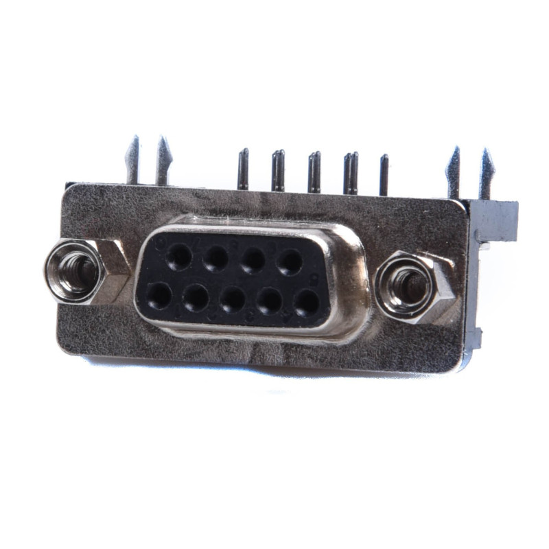 DSUB 9Ż GNIAZDO W DRUK KĄTOWE  D-SUB DB9 RS232