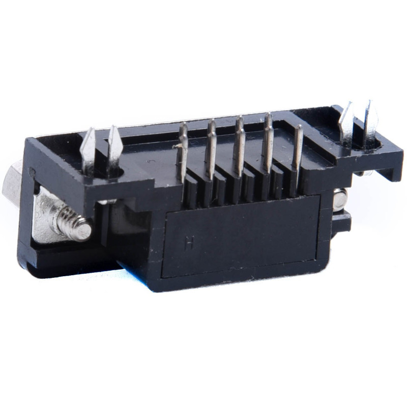 DSUB 9Ż GNIAZDO W DRUK KĄTOWE  D-SUB DB9 RS232