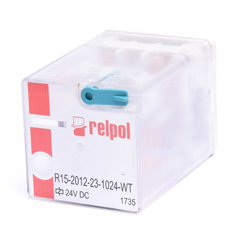 PRZEKAŹNIK 24VDC 10A R15-2012-23-1024-WT 3PDT RELPOL