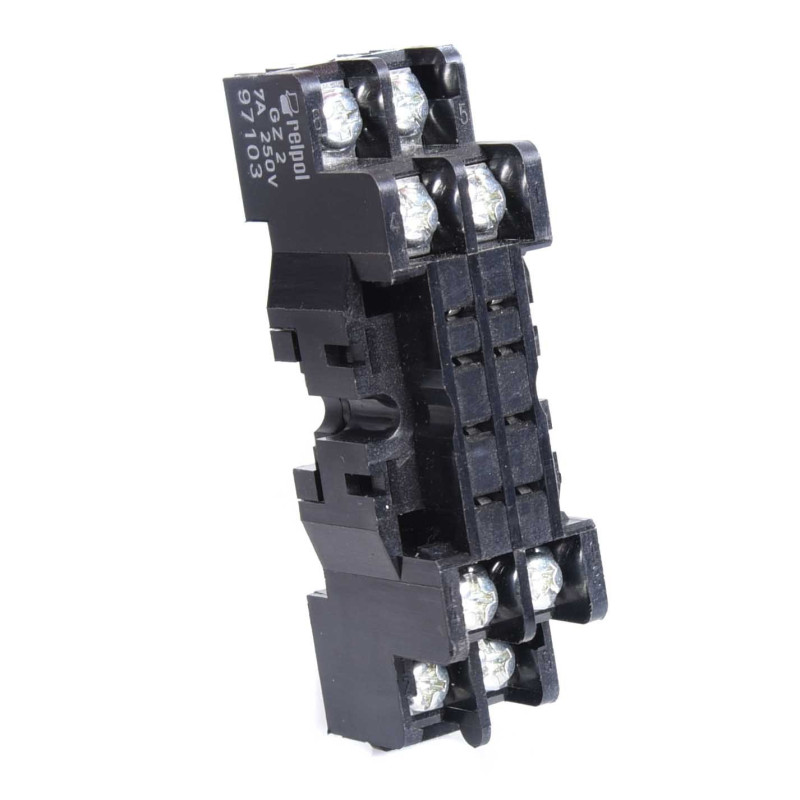 PODSTAWKA PRZEKAŹNIKA GZ2 SRUBOWY NA PANEL NA SZYNĘ DIN35 BEZ OBEJMY